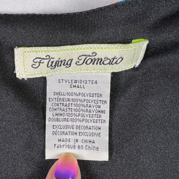 Flying Tomato Babydoll Mini Dress S Boho Paisley Sheer‎ Whimsigoth Peasant Retro - Picture 3 of 9